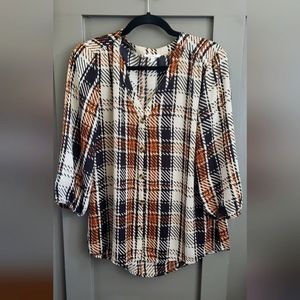 Women's size large Maurices blouse patchwork